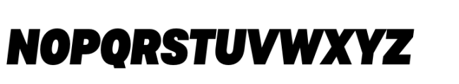 Polin Sans Condensed Black Italic Font UPPERCASE