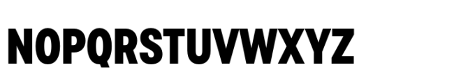 Polin Sans Condensed Bold Font UPPERCASE