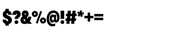 Polin Sans Condensed Extra Bold Font OTHER CHARS