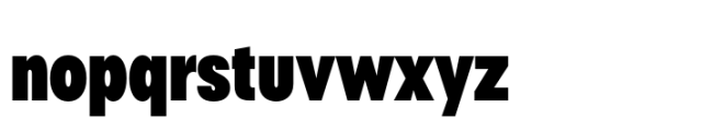 Polin Sans Condensed Extra Bold Font LOWERCASE