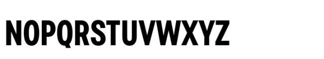 Polin Sans Condensed Semi Bold Font UPPERCASE