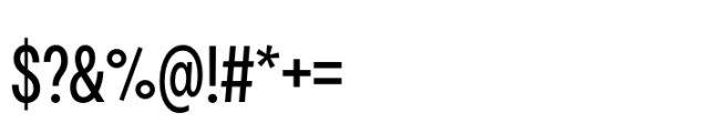 Polin Sans Condensed Font OTHER CHARS