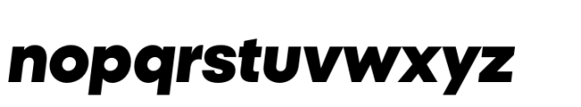 Polin Sans Extra Bold Italic Font LOWERCASE
