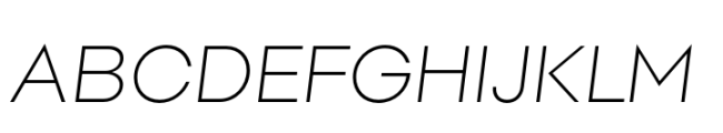 Polin Sans Extra Light Italic Font UPPERCASE