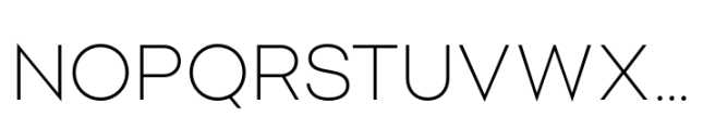 Polin Sans Extra Light Font UPPERCASE