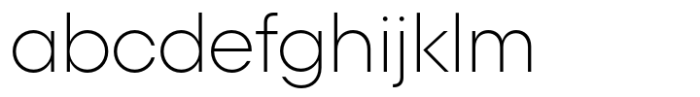 Polin Sans Extralight Font LOWERCASE