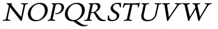 Poliphili Display Italic Font UPPERCASE