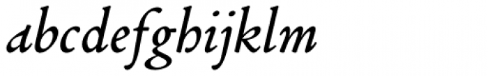 Poliphili Display Italic Font LOWERCASE
