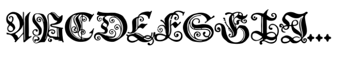 Polish Blackletter Font UPPERCASE