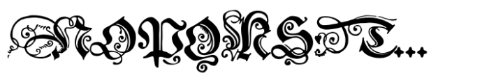 Polish Blackletter Font UPPERCASE