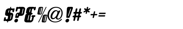 Political Trend JNL Oblique Font OTHER CHARS