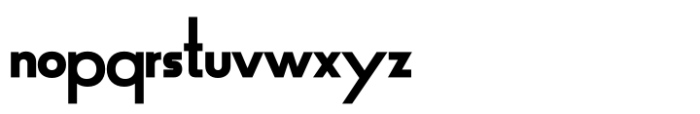 Politip Heavy-F Font LOWERCASE
