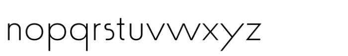 Politip Light-E Font LOWERCASE