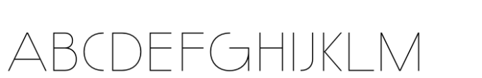 Politip Thin-A Font UPPERCASE