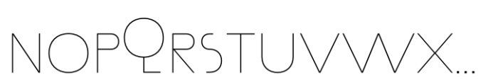 Politip Thin-A Font UPPERCASE