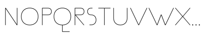 Politip Thin-E Font UPPERCASE