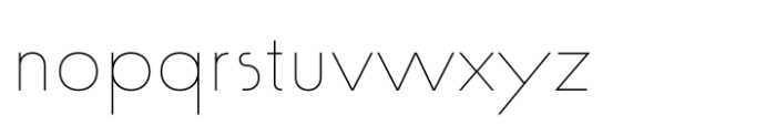 Politip Thin-E Font LOWERCASE