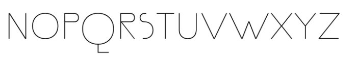 Politip Thin-F Font UPPERCASE