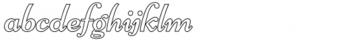 Pollenca Hollow Font LOWERCASE