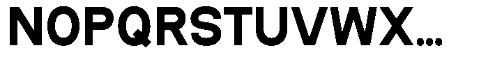 Poltab Black Font UPPERCASE
