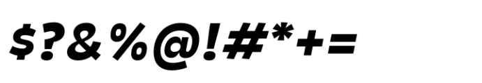 Poltik Extrabold Italic Font OTHER CHARS
