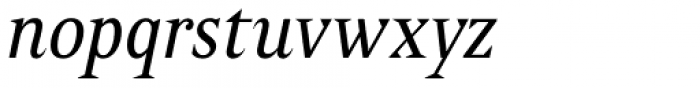 Poly Italic Font LOWERCASE