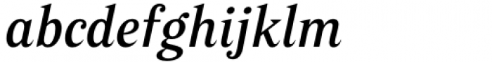 Poly Medium Italic Font LOWERCASE