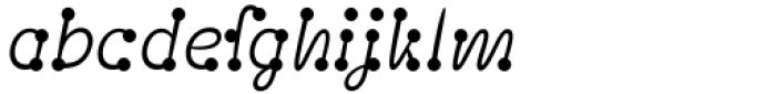 Polydot Italic Light Font LOWERCASE