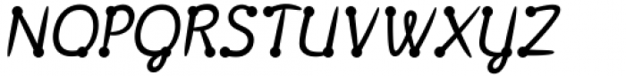 Polydot Italic Medium Font UPPERCASE