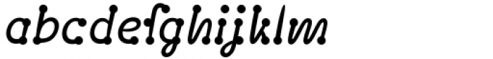 Polydot Italic Medium Font LOWERCASE