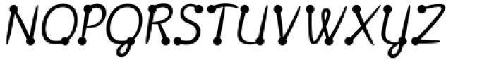 Polydot Italic Regular Font UPPERCASE
