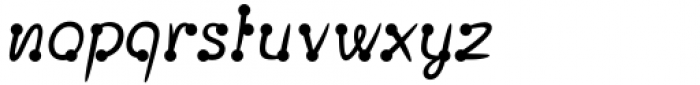 Polydot Italic Regular Font LOWERCASE