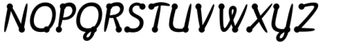 Polydot Italic Semi Bold Font UPPERCASE