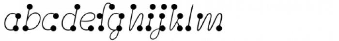 Polydot Italic Thin Font LOWERCASE