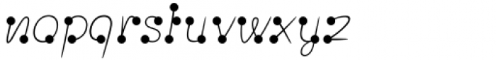 Polydot Italic Thin Font LOWERCASE