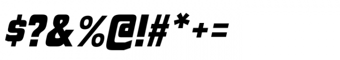 Polyflec Black Italic Font OTHER CHARS