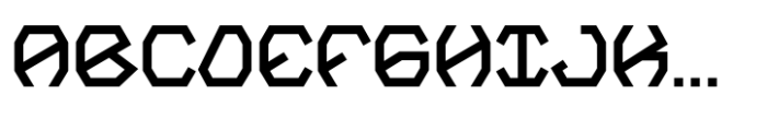 Polygon Block Font UPPERCASE