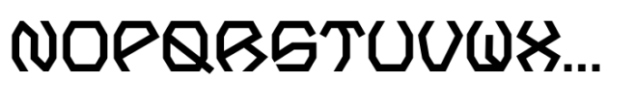 Polygon Block Font UPPERCASE