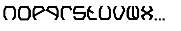 Polygon Block Font LOWERCASE