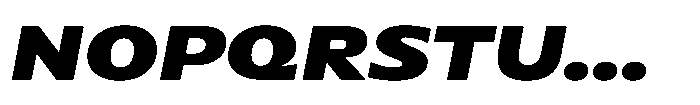Polyguard Black Oblique Font UPPERCASE