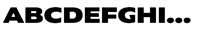 Polyguard Black Font UPPERCASE