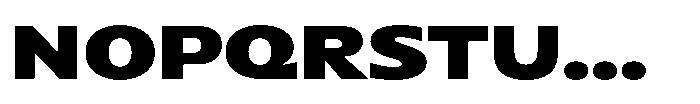 Polyguard Black Font UPPERCASE
