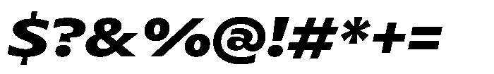 Polyguard Bold Oblique Font OTHER CHARS