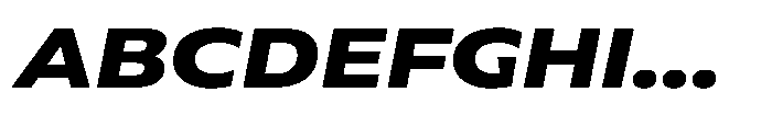 Polyguard Bold Oblique Font UPPERCASE