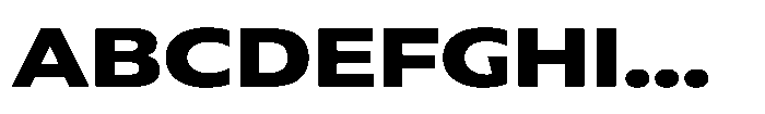 Polyguard Bold Font UPPERCASE