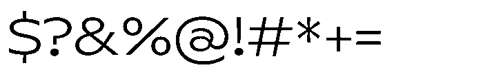 Polyguard Light Font OTHER CHARS