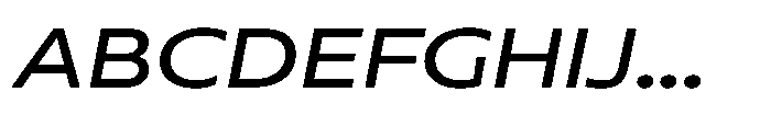 Polyguard Oblique Font UPPERCASE