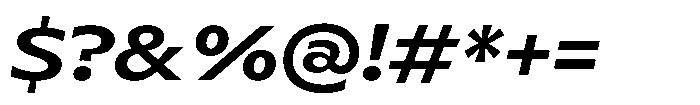 Polyguard Semibold Oblique Font OTHER CHARS