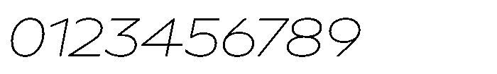 Polyguard Thin Oblique Font OTHER CHARS