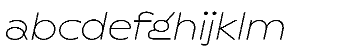 Polyguard Thin Oblique FONT